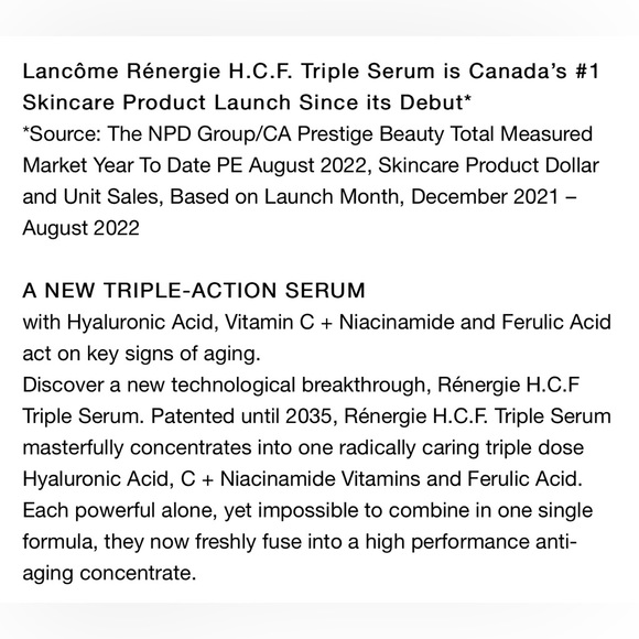 Lancome renergie triple serum - Picture 8 of 14